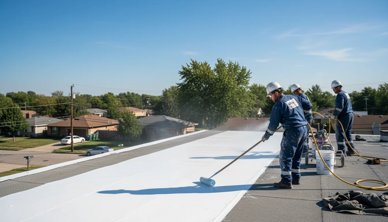 Commercial roof coating in Galena, OH near me